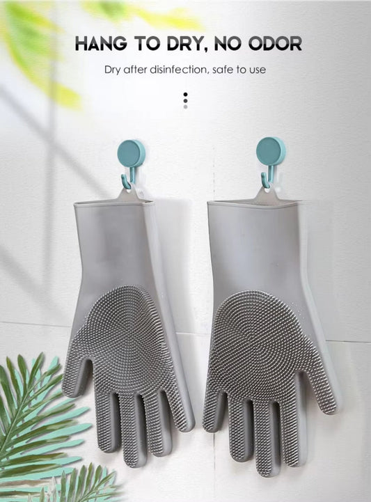 💧 GripMax™ Dishwashing Gloves – Built-In Grooves for Quick Cleaning